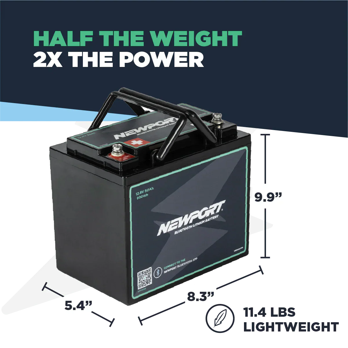 12V 50Ah Lithium LiFePO4 Battery