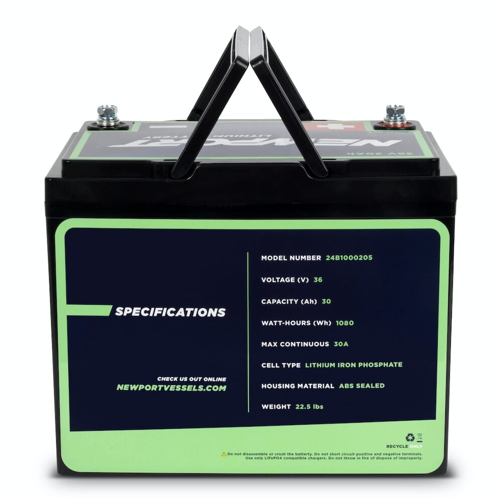 36V 30Ah Lithium LiFePO4 Battery