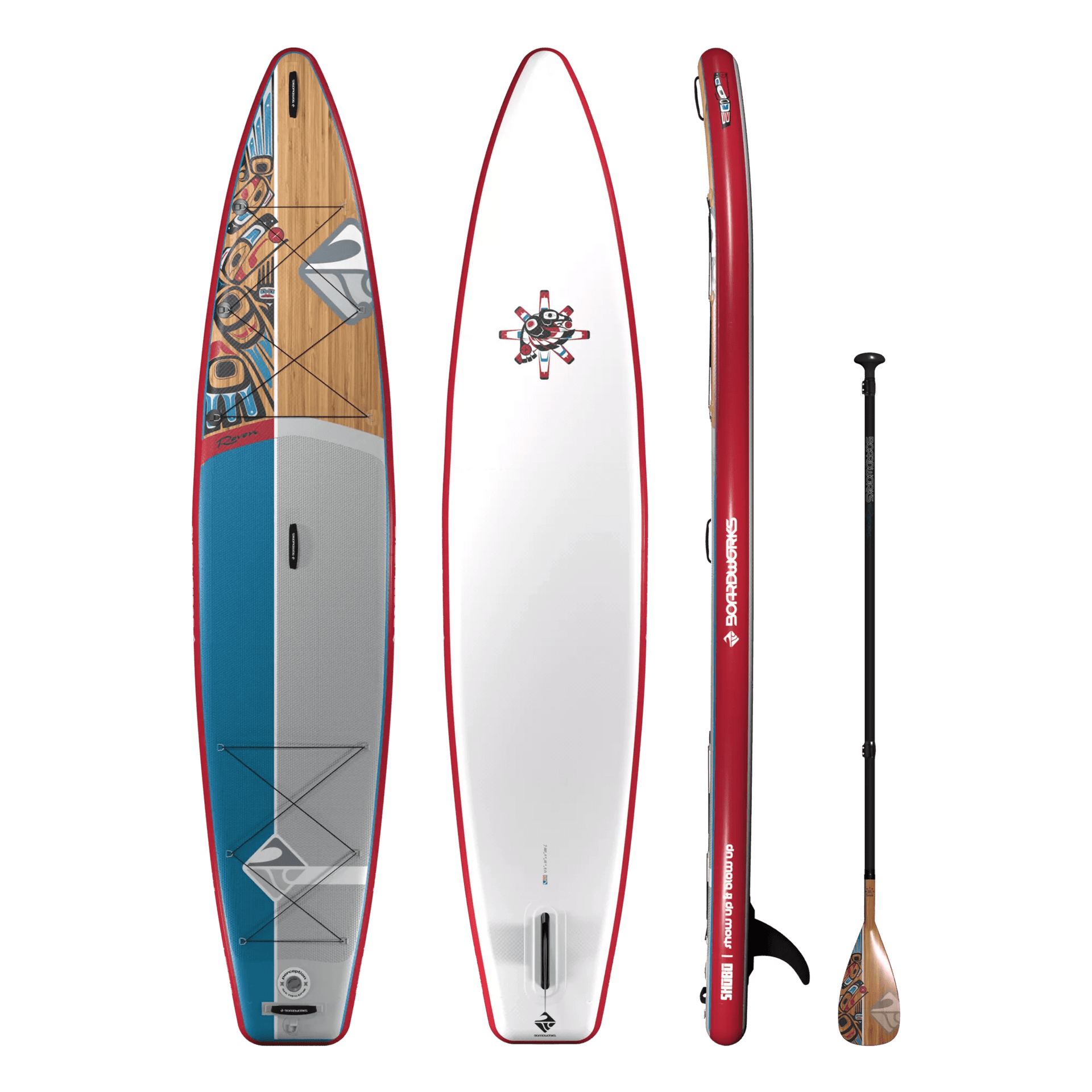 インフレータブルSUP (Perception) SHUBUレイブン12.6など boardworks-shubu-raven-12-ft-6-in-inflatable-paddle-board