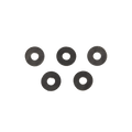 Stainless Steel/Neoprene Washers - #1/4 x 5/8 in.- 5 Pack