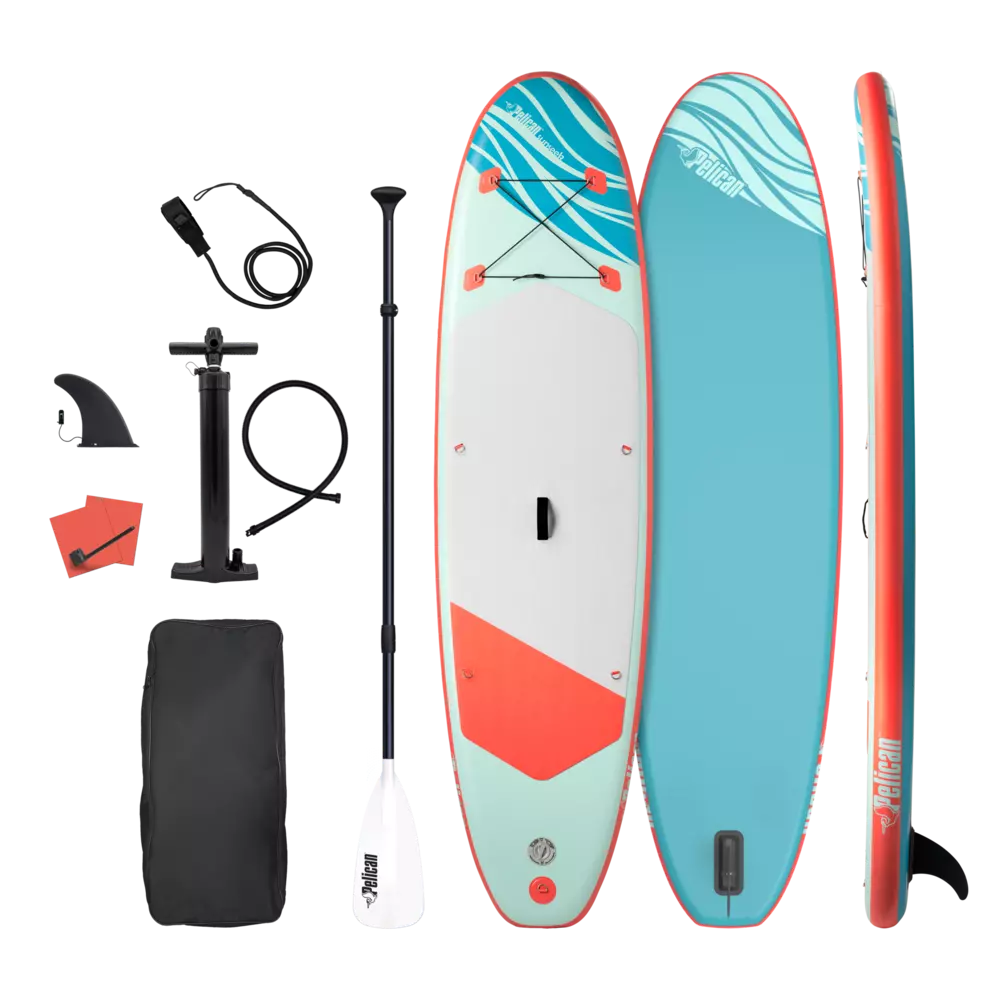 decathlon pedal board pelican-sunseek-10-ft-4-in-recreational-inflatable-paddle-board-fmg10p105 – Confluence Outdoor