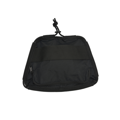 Black Ripstop Front Bag with Black Bungee Cord