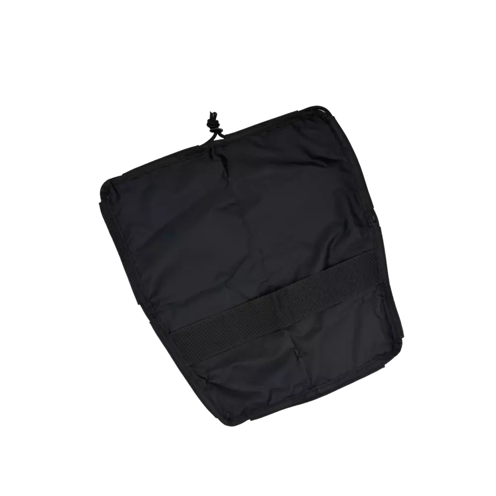 Black Ripstop Tankwell Cover with Black Bungee Cord