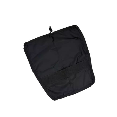 Black Ripstop Tankwell Cover with Black Bungee Cord