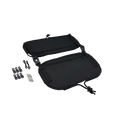 Black Ripstop Double Rear Bag with Black Bungee Cord