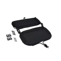 Black Ripstop Double Rear Bag with Black Bungee Cord