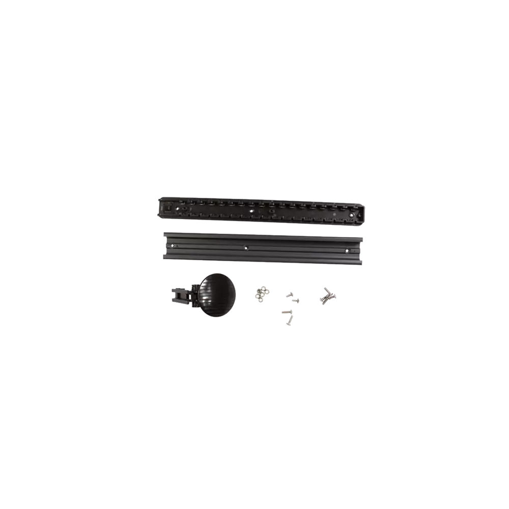 Rudder Compatible Adjustable Footrests with Rails