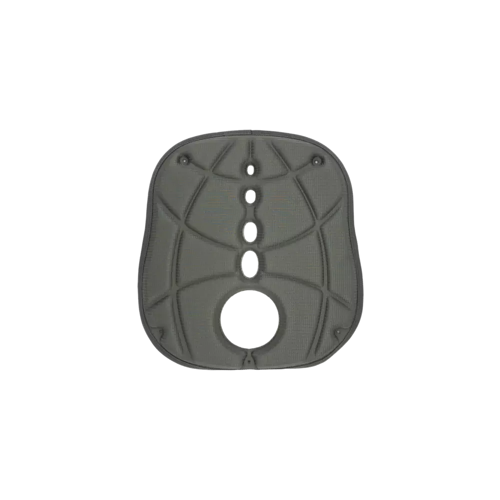 Zone Seat Pad with Cupholder Cut-Out - Grey